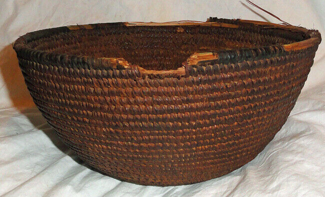 Antique  African Woven Tribal Basket / Bowl  8"