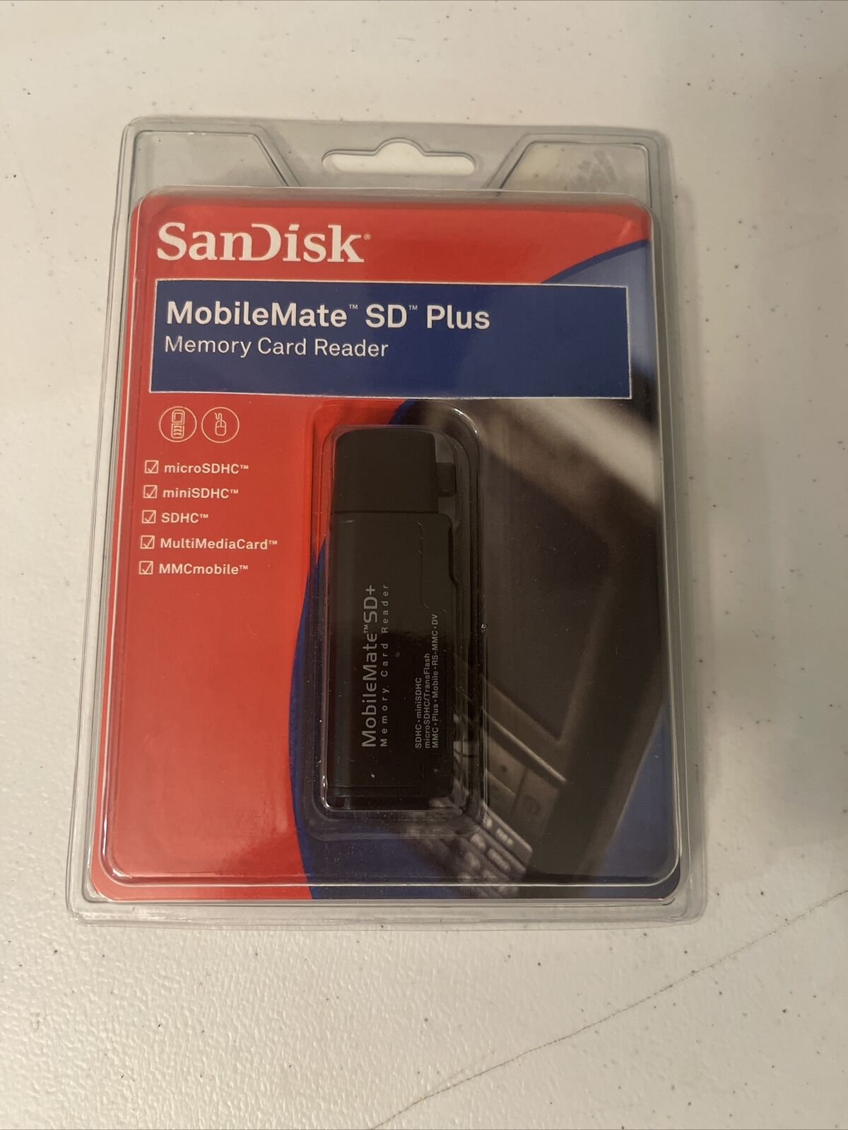 Sandisk Mobilemate Sd Plus Memory Card Reader Usb Reader/writer Microsdhc New!!