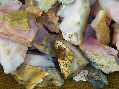 3000 Carat Lots Of Very High End Pink Opal Rough - Plus A Free Faceted Gemstone