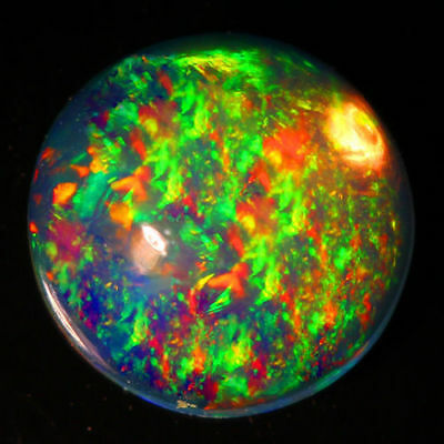 6mm Round Top Super Rainbow Electric Ethiopian Fire Welo Opal Wholesale Price